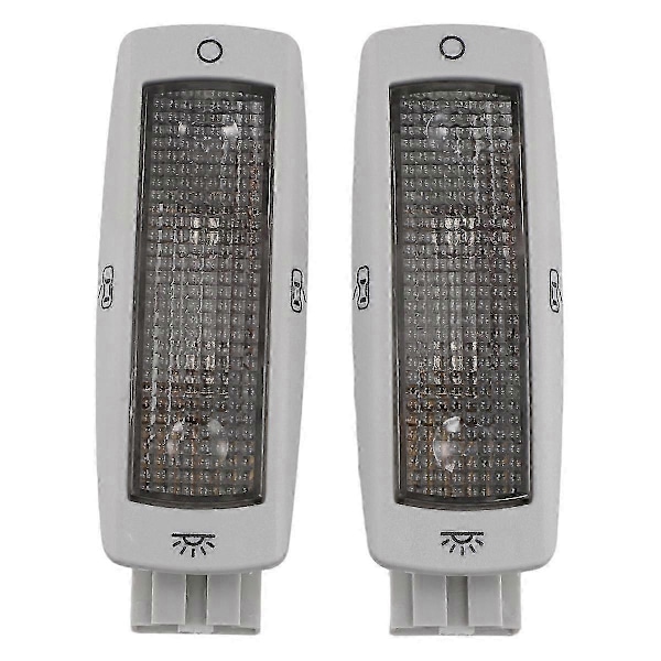 2 stk. Bageste Kortlæsnings Dome Lys Loftslampe Til Golf 1998-2005 3bd947291 3bd 947 291