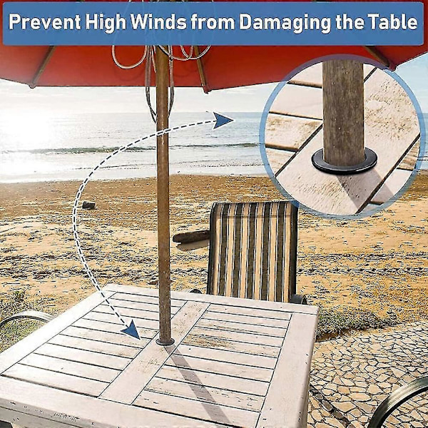 Patiobord Umbrella Hulring Plug Fleksibel Nem Installation Umbrella Keglekile til Havegård Have Pool
