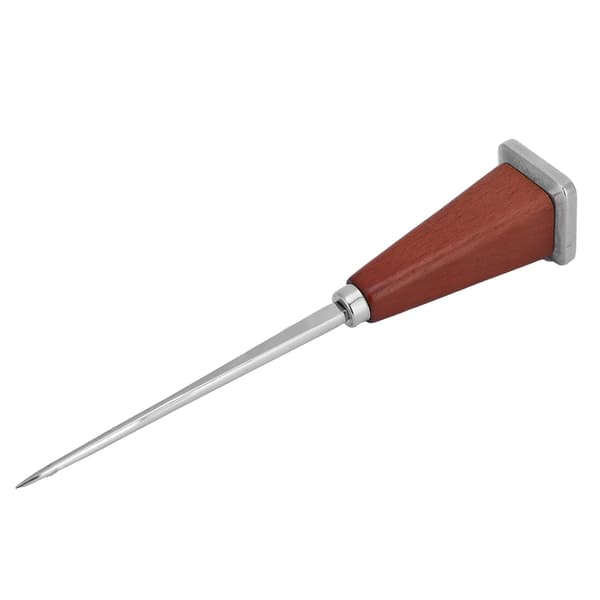 Stainless Steel Ice Pick with Wooden Handle Bartender Tool for Bars Restaurants Single Claw Square Tail L