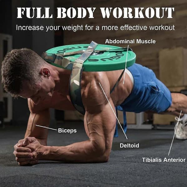 Viktad västrem Barbell Plates för hemma Pull-ups Plank Push-ups Viktträning Träning Bärbar träningsutrustning