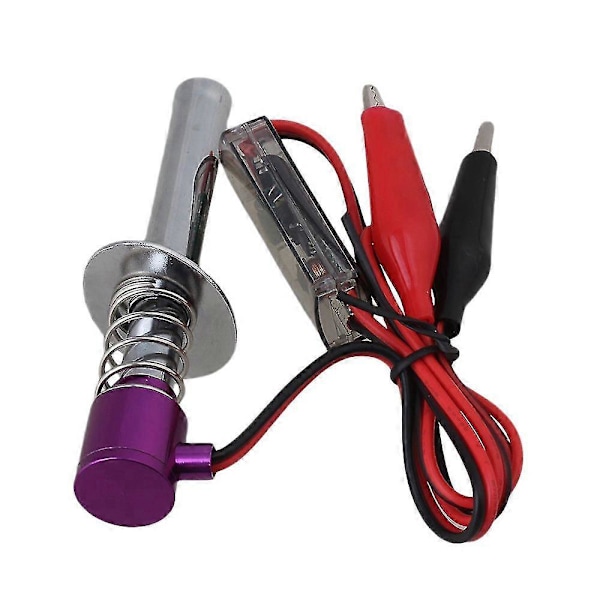 Glödlampa Starttändare Uppgraderad 6V -24V Elektronisk för Nitro RC Bil Lila