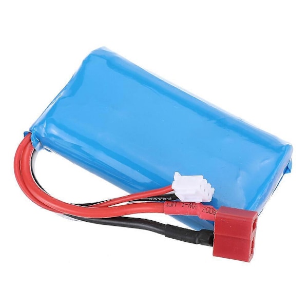2st ZOP Power 7.4V 1500mAh 25C 2S Batteri T-kontakt för 16889 Borstlösa RC-bilar