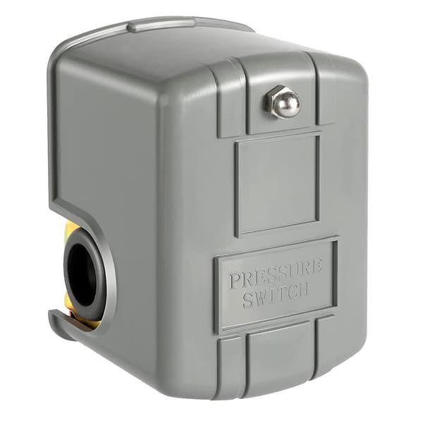 Trycksensor för Pump, 40-60Psi Vattentryckssensor Justerbar Differens, 1/4 Tums Honanslutning