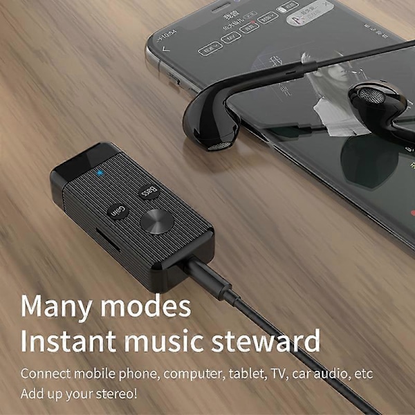 Bluetooth Audio Receiver Bluetooth-vastaanotin X8 TF-kortti Bluetooth-vastaanotin Bluetoothilla