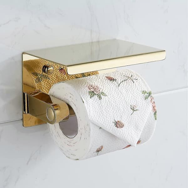Toiletpapirholder Guld 304 Rustfrit Stål Toiletpapirholder