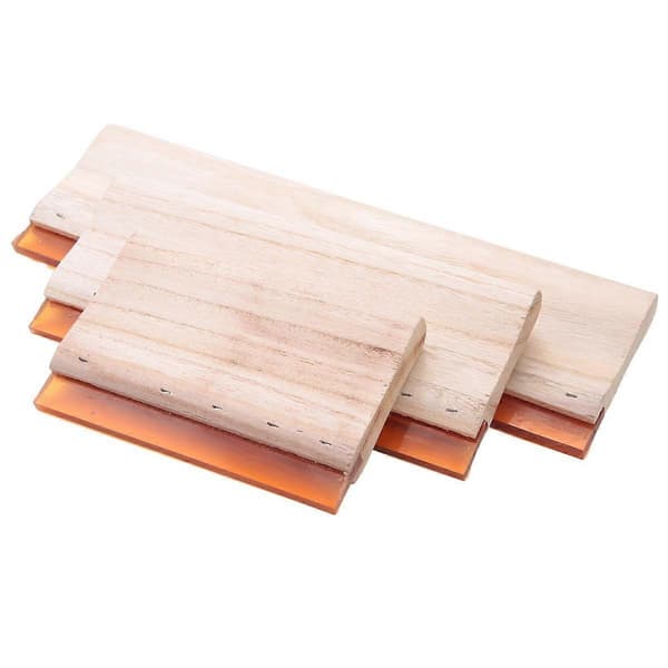 3 st Silk Screen Printing Squeegee Ink Scaper Skrapbräda Verktyg 16cm 24cm 33cm