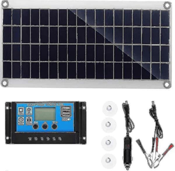 300w 12v solcellepanelsett batterilader 300 watt 12 volt off-grid system med 10a-60a kontroller