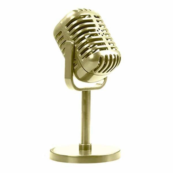 Klassisk retro dynamisk sångmikrofon vintage mikrofon universell stativ för liveframträdande karaoke stu