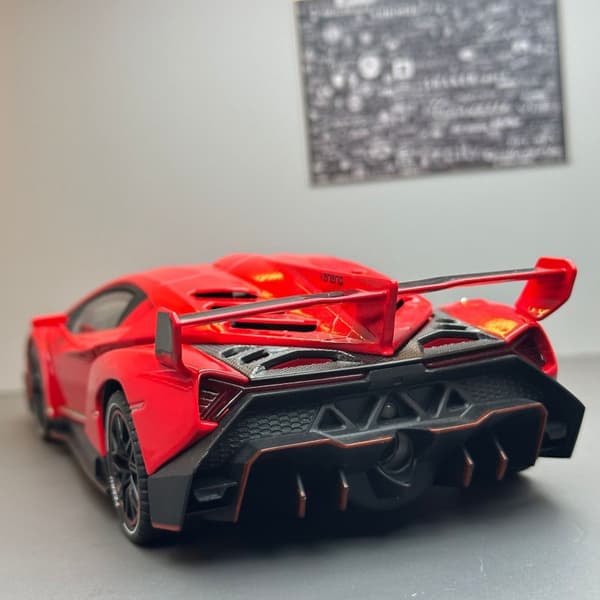 1:24 legering bilmodel Lamborghini legetøjsbil lyd- og lysmodel ornamenter