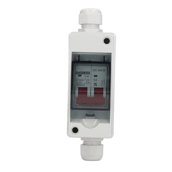 DC Circuit Breaker IP65 Waterproof DC Disconnector for Solar Systems 2P 1000V 16A