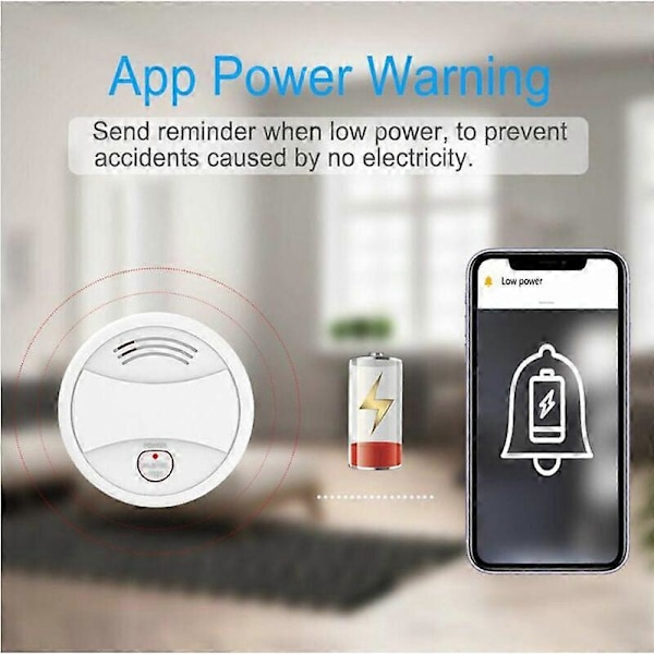 Smart WIFI Rökdetektor WiFi Detektor Rökdetektor Rökdetektor
