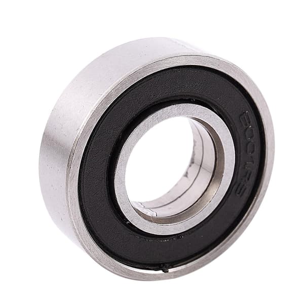 6001RS Dyb Rillkugleleje 28 x 12 x 8 mm 10 stk., Sølv & Sort
