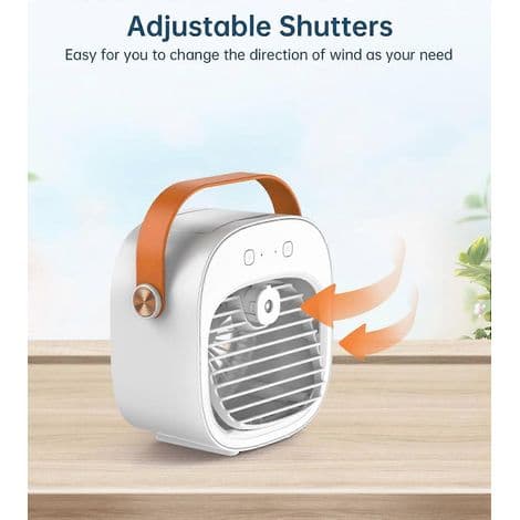 Bærbar airconditionventilator, personlig fordampende luftkøler
