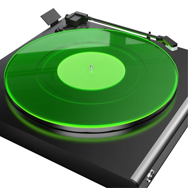 Turntable Mat Pladespiller Slipmat: Akryl Pladespiller Plade Vinyl Slip Mats til Turntables