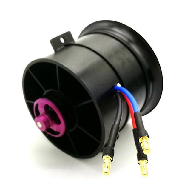 POWERFUN 70mm 12 Blade Kanaliseret Blæser EDF Enhed med 4S 3400KV Børsteløs Motor til RC Fly