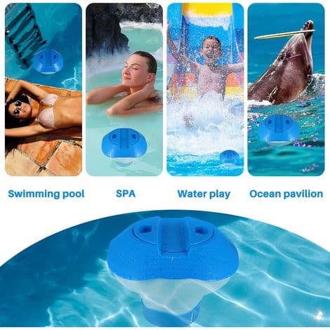 Flydende dispenser, flydende dispenser til klortabletter til swimmingpools, spabade, boblebade og springvand