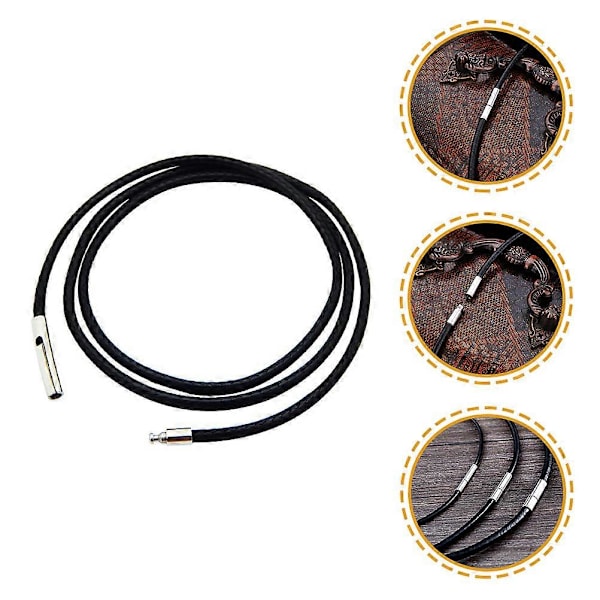 Smykke Halskæde DIY Vedhæng Lanyard DIY Smykke Tilbehør Læder Halskæde Snøre Voksbehandlet Læder Halskæde Voks Snøre Halskæde