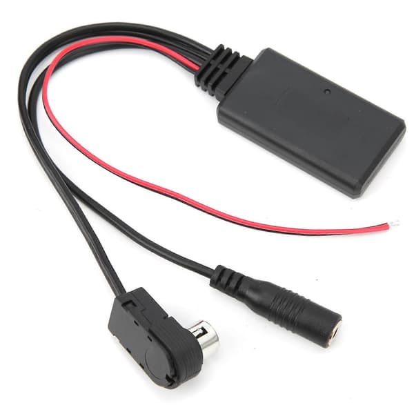 Bluetooth 5.0 AUX-kabeladapter med mikrofon, håndfri, passer til Alpine CDA-9857 CDA-9886 CDA-117
