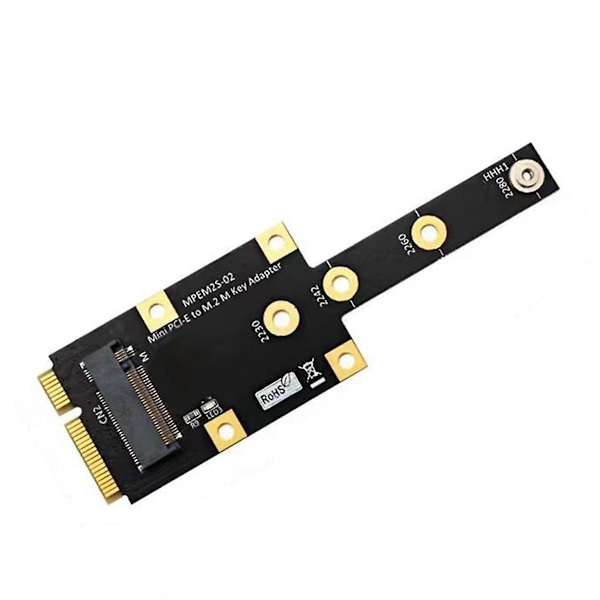 NVME SSD til MINI PCI-E Adapterkort M.2 NGFF NVME KEY M til MINI PCIE Multifunksjonsmodul