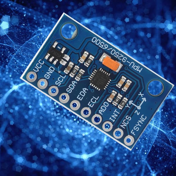 MPU‑9250 GY‑9250 9‑akset 16-bitars gyroskop accelerationsmagnetisk sensor 3~5V