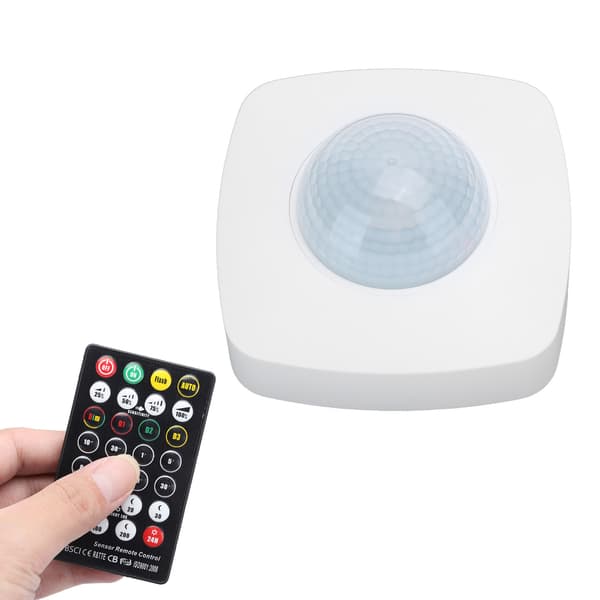 Infraröd sensor Människokroppssensorbrytare Detektor med fjärrkontroll 220-240V/AC
