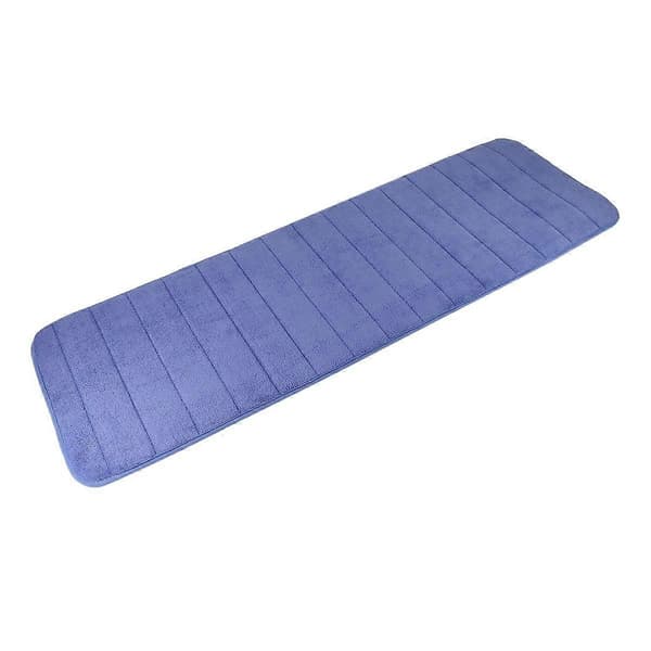 120x40cm Absorberande Halkfri Memory Foam Kök Sovrum Dörr Golvmatta Matta Mörkblå