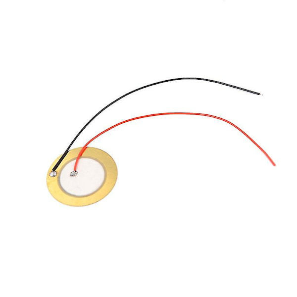10 stk 27mm Lydgiver Sensor Trigger Trommeplate + Tråd Kobber Piezo Elementer