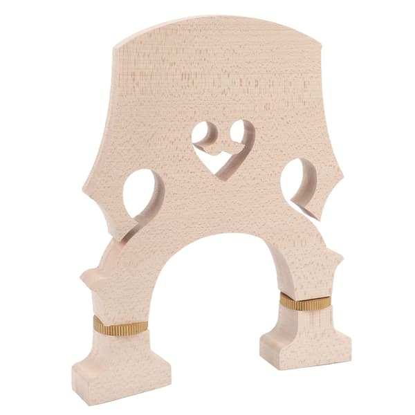 Violin Bridge Maple Wood Adjustable Brass Screw Double Bass Bridge for Replacement 3/4