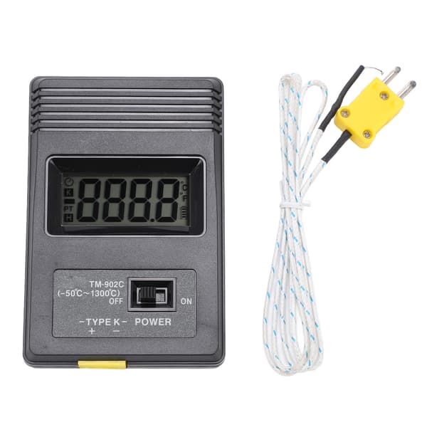 Tm‑902c Industriel LCD-display Digital Sensortermometer med bøjet skaft Overfladetermoelement ‑50‑500℃