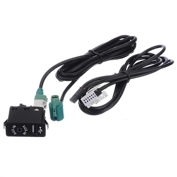Bil Bluetooth Musik Adapter Audio USB Ledningsnet AUX USB Stik Switch Kabel Kit Til- E60 E61 E63 E64