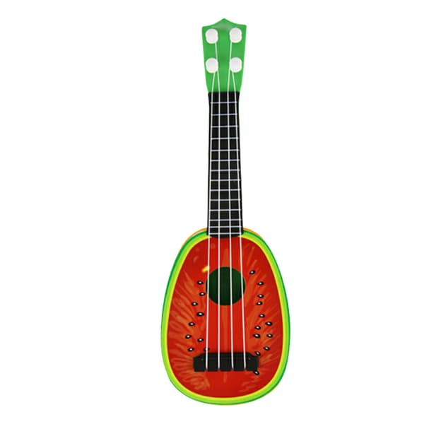 Barn Ukulele Leksak 4 Strängar Utmärkt Ljud Simulerad Gitarr Musikinstrument för Nybörjare Vattenmelon