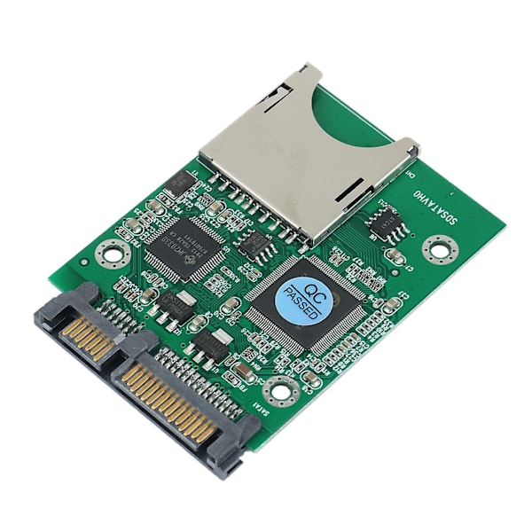 SD SDHC Secure Digital MMC Minneskort till 7+15P SATA Seriell ATA Konverter Adapter Enkel Installation