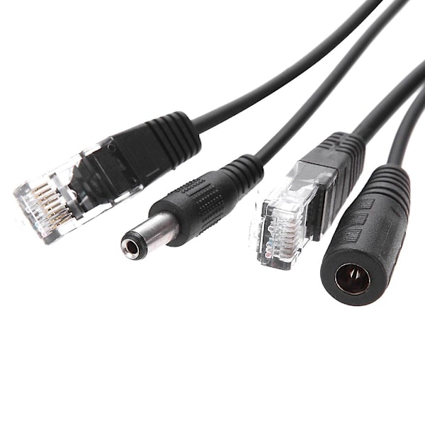 POE Netværksstrømforsyningsadapterkabel POE Splitter POE Kombinator Strømforsyningskabel POE Strømforsyning