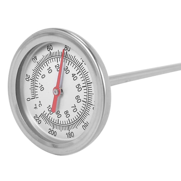 Lang Kompost Jord Termometer - Hurtig Respons Rustfrit Stål 20 Tommer - Måleprobe - Fahrenheit