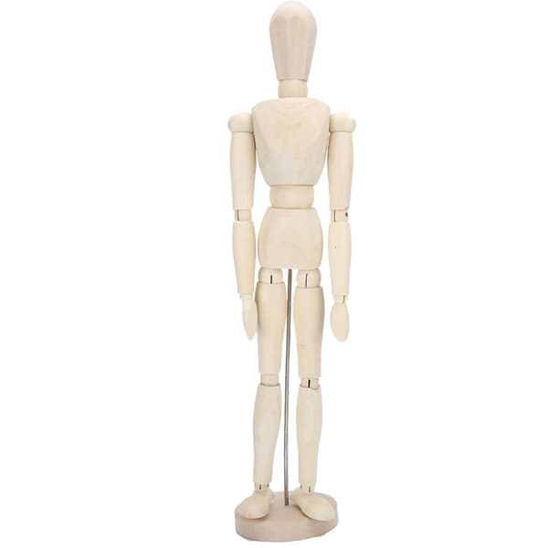 Articulated Solid Wood Artist Doll for Sketching, Drawing, and Painting Practice