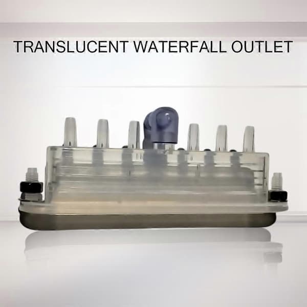 10.6\" Bubbelpool Klar Kropp LED Vattenfall Spa Vattenridå Vattenfunktion