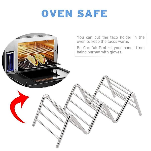 1 stk. Taco Holder Taco Stativ Ovn Sikker Til Bagning Pandekage Stativ Taco Stativ