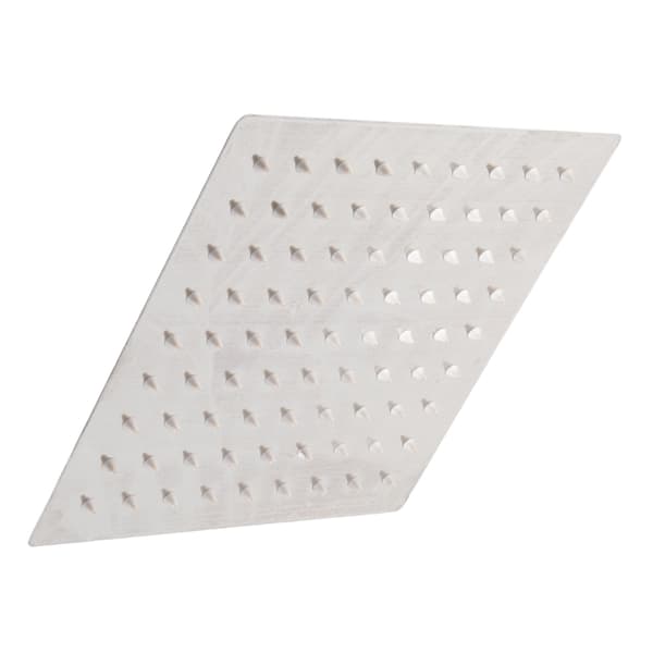 8 tommer højtryksregnbruserhoved i 201 rustfrit stål, stort regnfald til badeværelset