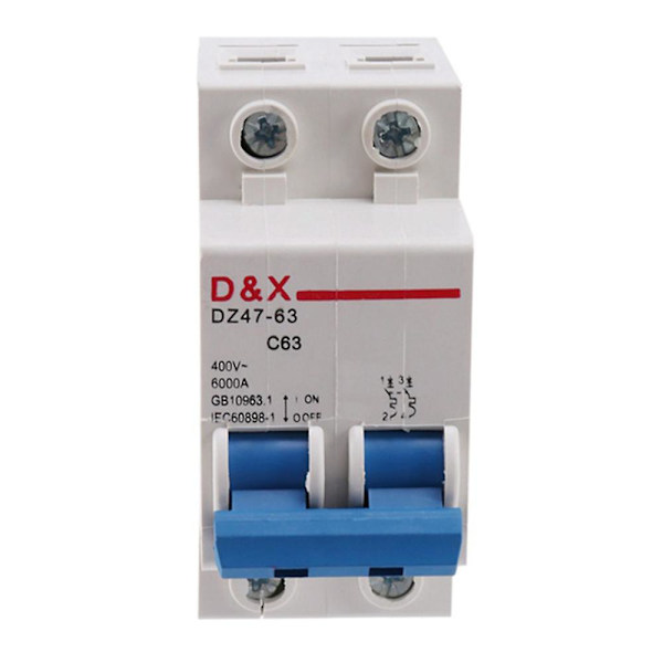 2P 63A DC400V MCB Solenergi Fotovoltaisk (PV) Sol DC Kretsbrytare