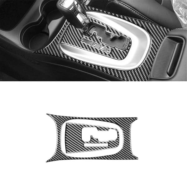 Kulfiber til Journey 2011-2017 Centerkonsol Gearskifte Rammepanel Sticker Trim Interiør Tilbehør