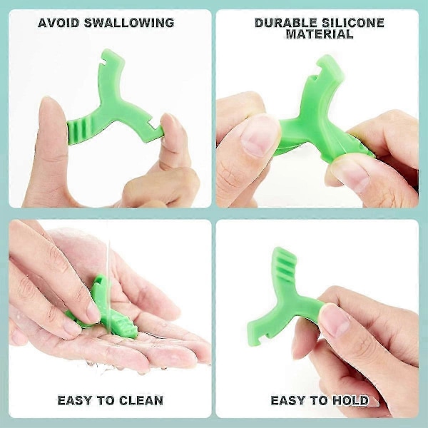 4 st Tuggar för Invisalign Aligner, Y-formade Tuggar för Aligner-skenor Sitter Ortodontiska Munchies