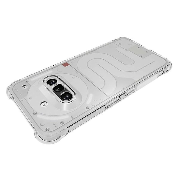 För Nothing Phone (3a) TPU Mobilskal Halkfritt Transparent Mobiltelefonskydd