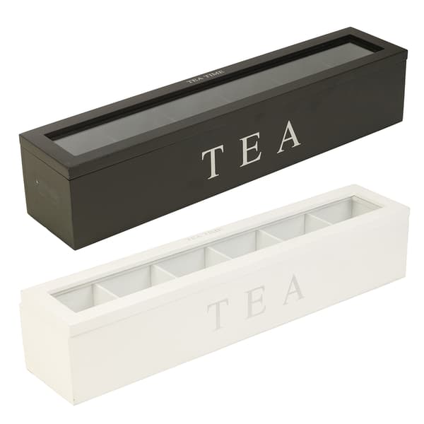 Wooden Storage Box for Tea, Coffee Bags, Sugar Packets, Home Storage Container