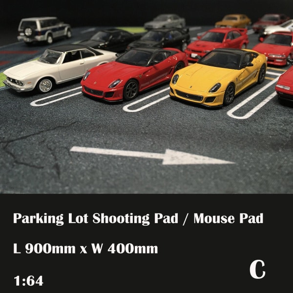 1/64 Parkeringsplads Matte Modelbil Køretøjs Scene Display Stor Garage Legetøj Mus Pad *1 W