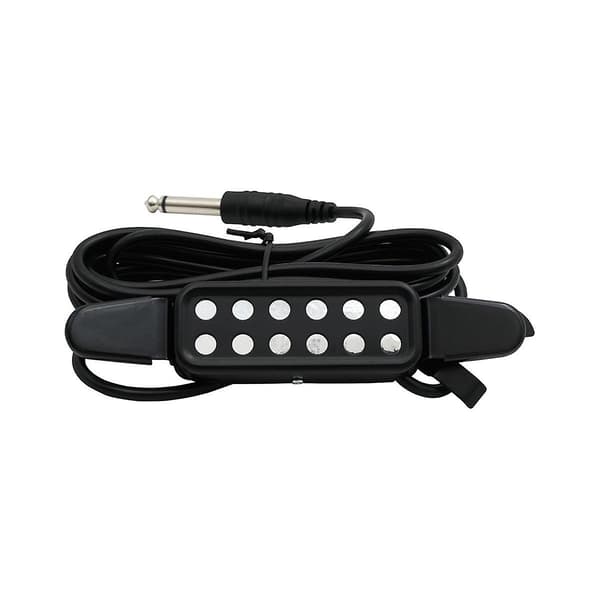 P-102 12-Hulls Akustisk Gitar Lydhull Pickup Magnetisk Transduser Gitardeler & Tilbehør Svart