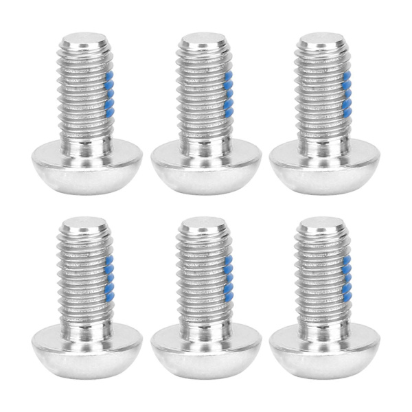 6 kpl/laatikko M5x10mm titaaniseosruuveja polkupyörän jarrulevylle T25 ruuvit Hopeinen
