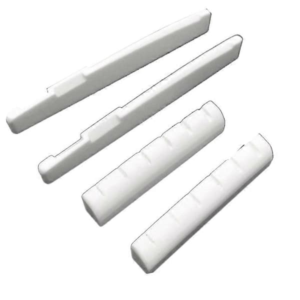 4 st 6-strängad akustisk gitarrbenstall Sadel 72mm och Mutter 43mm Benmutter Topp Folk Kudde Folk Bo