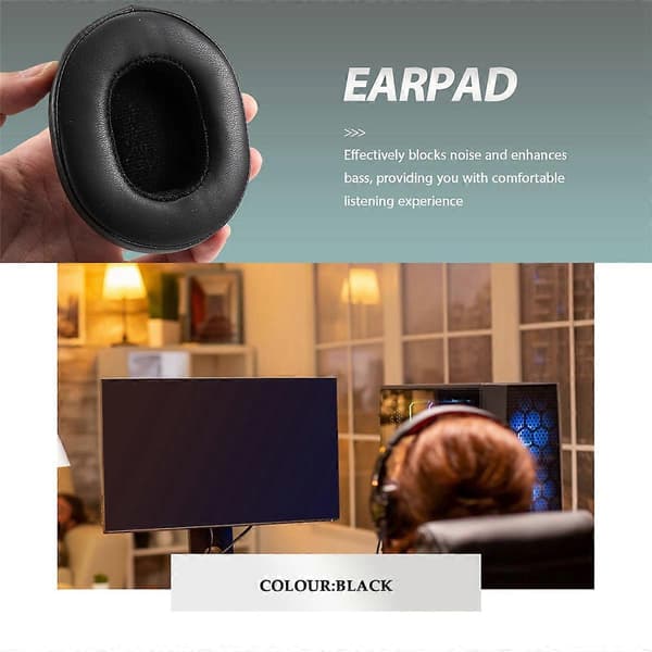 1 par ørepuder til Crusher 3.0 trådløse Bluetooth-headset