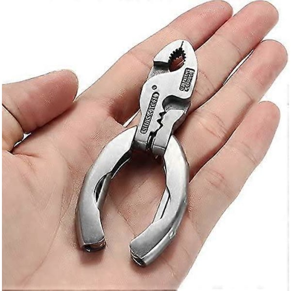 Mini Multiværktøj 9 I 1 Multitool Nøglering Skruetrækker Lommeværktøj
