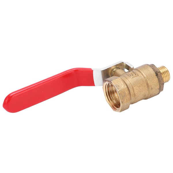 Air Compressor Ball Valve Cast Copper 1/2 Inch Internal Thread 1/4 Inch External Pipe Fitting Accessory